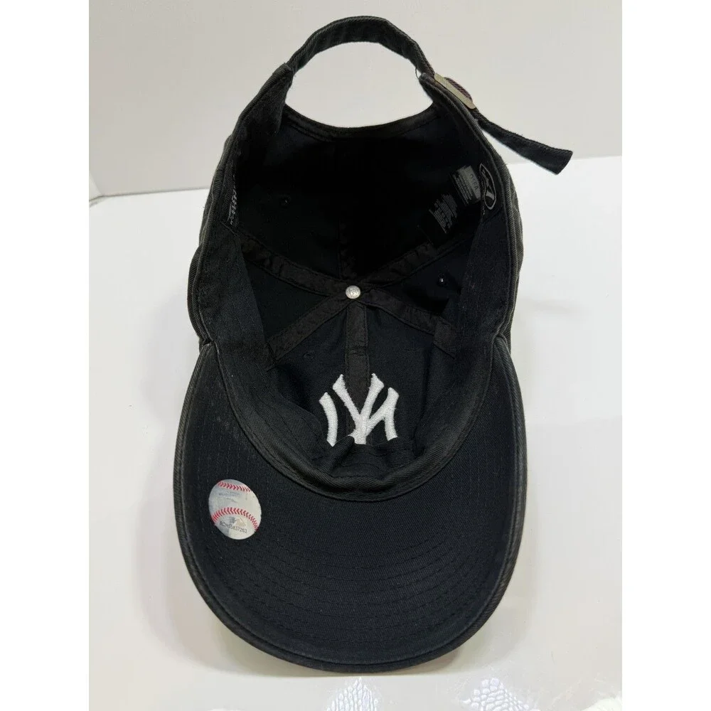 47 Brand New York Yankees MLB Clean Up Adjustable Baseball Cap Hat Black OSFA